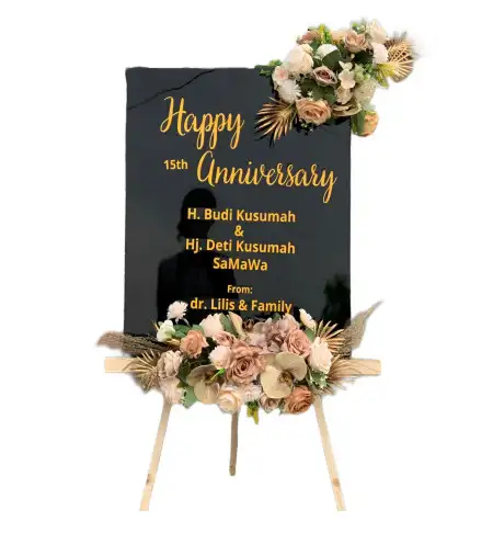 Papan Bunga Akrilik Hall Event Eyang Akung Pondok Aren