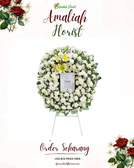 Krans Bunga Duka Hall Event Eyang Akung Pondok Aren
